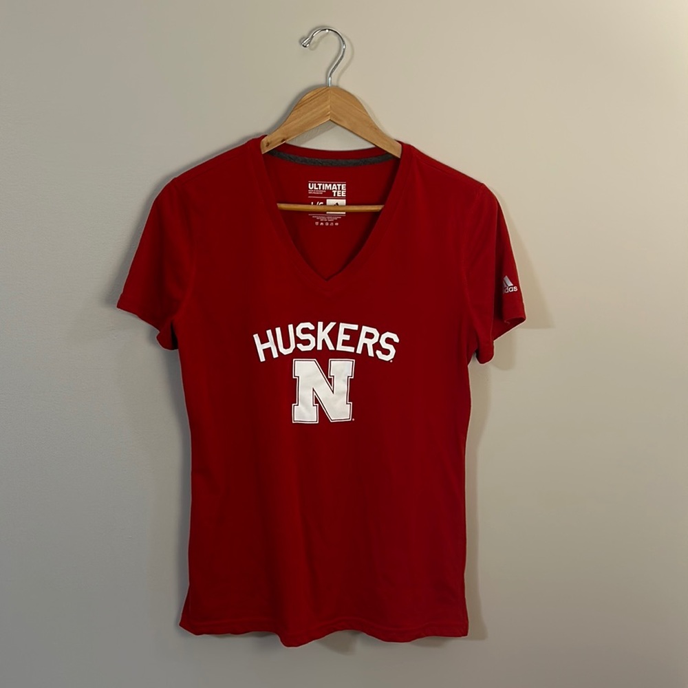 Nebraska Huskers adidas V Neck